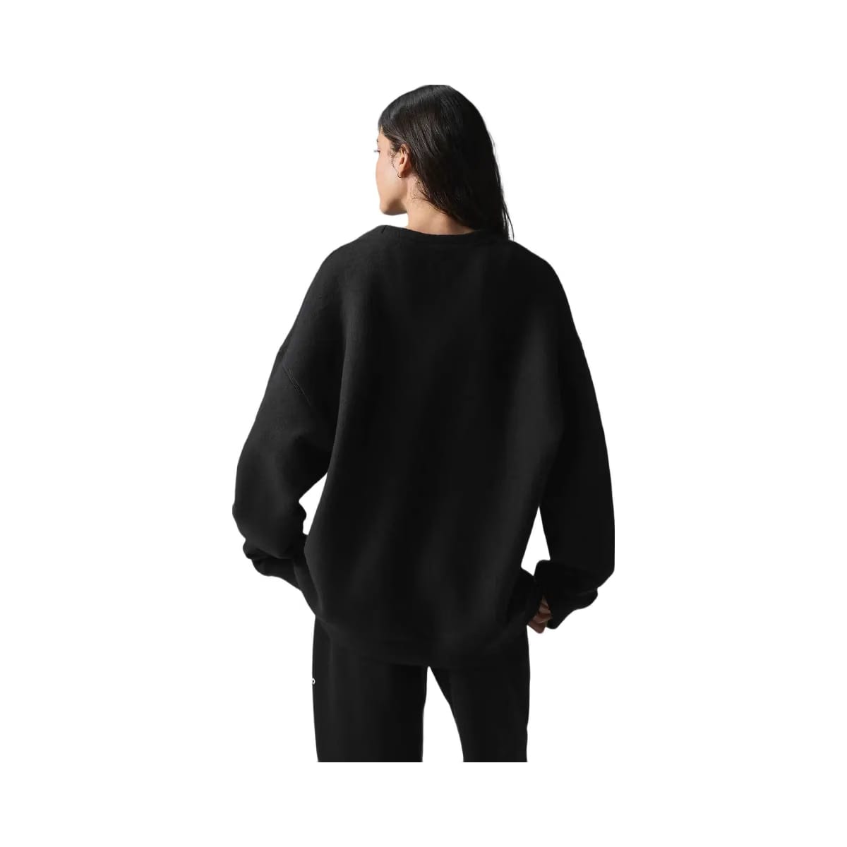Alo Women's Triumph Restore Crew Neck Sweatshirt - Black