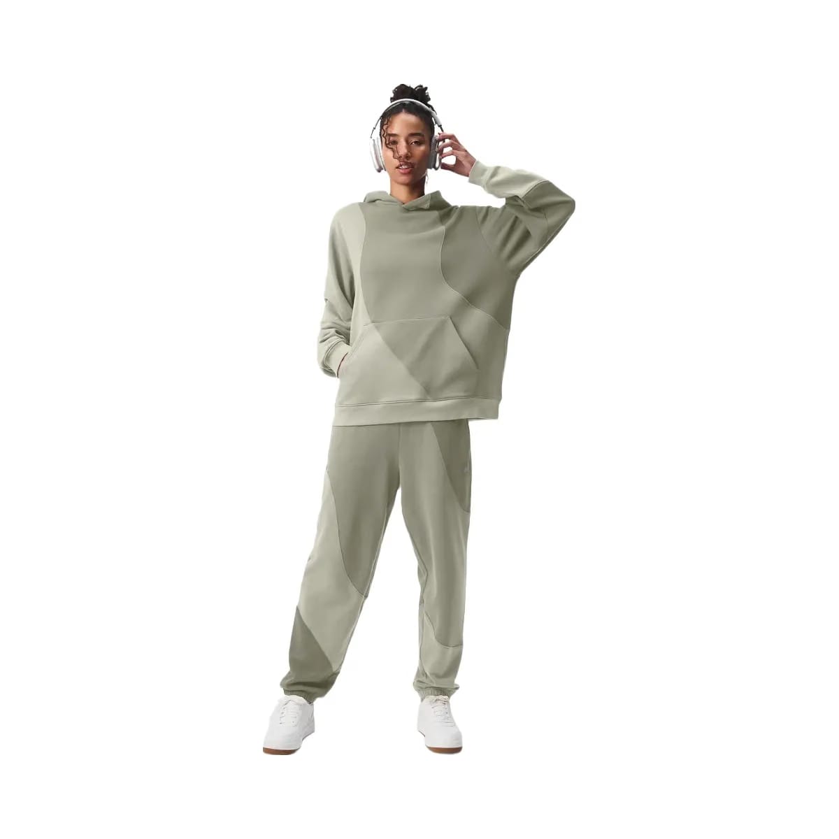 Alo Women's Make Waves Hoodie - Limestone Tonal