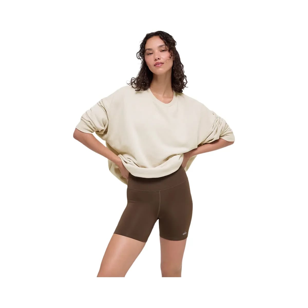 Alo Women's Chill Crew Neck Pullover - Bone