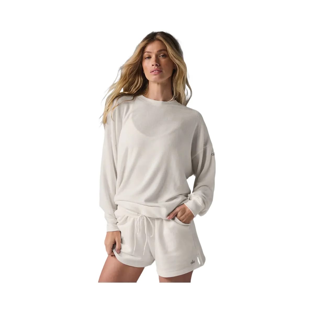 Alo Women's Soho Pullover - Ivory