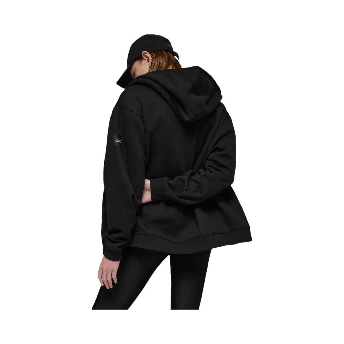 Alo Women's Renown Heavy Weight Full Zip Hoodie - Black