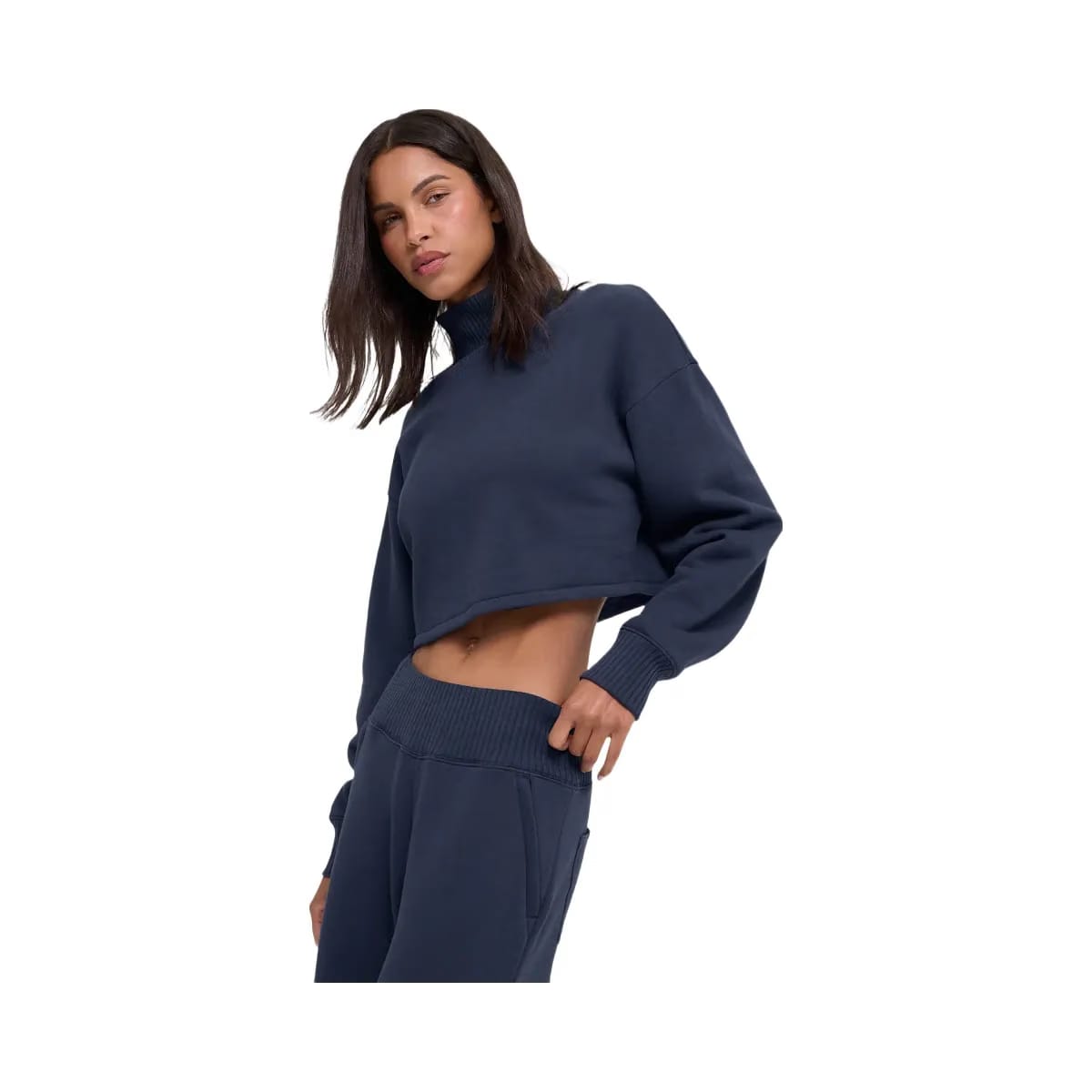Alo Women's Cropped Serenity Coverup - Navy