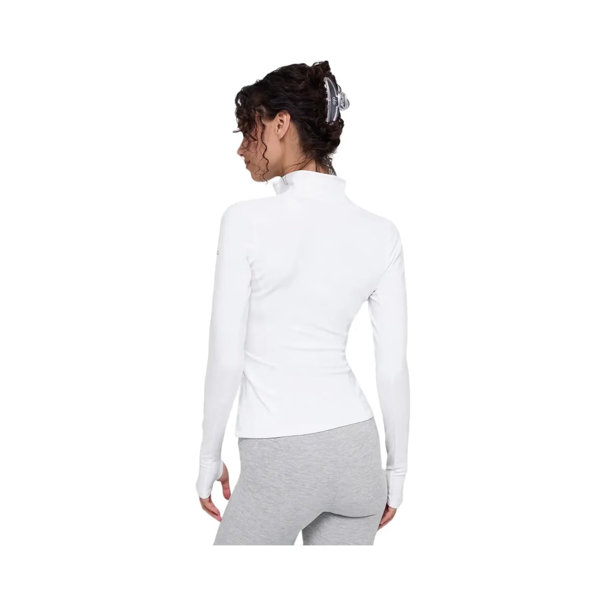 Alo Women's Alosoft 1/2 Zip Rapid Pullover - White