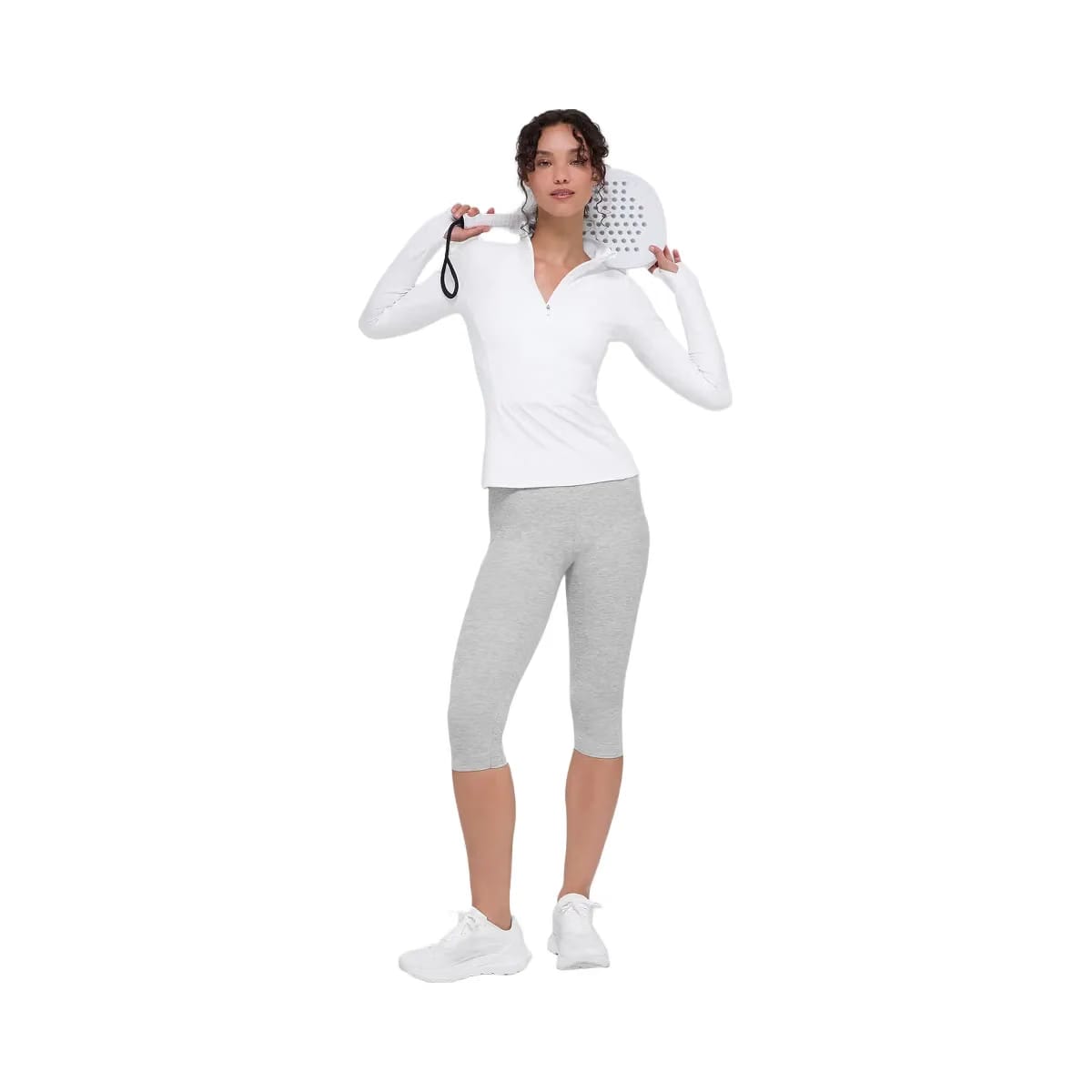 Alo Women's Alosoft 1/2 Zip Rapid Pullover - White