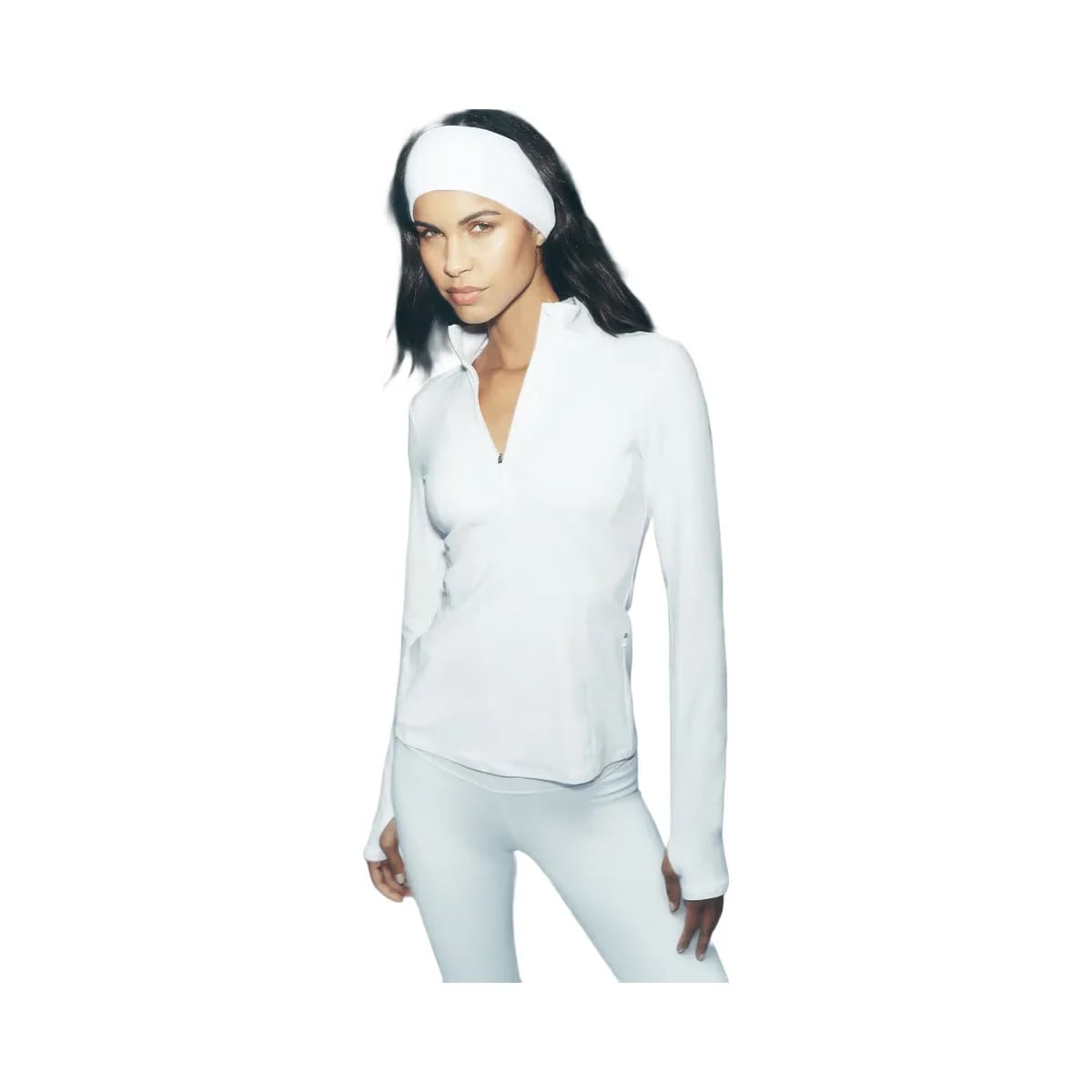 Alo Women's Alosoft 1/2 Zip Rapid Pullover - White