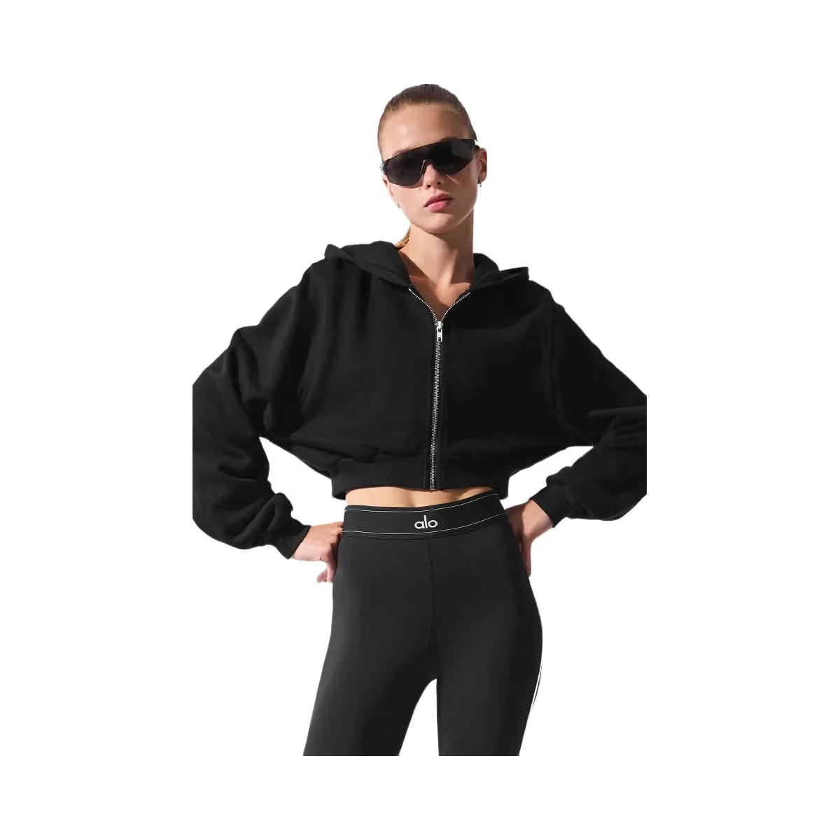 Alo Women's Sweet Escape Zip Up Hoodie - Black
