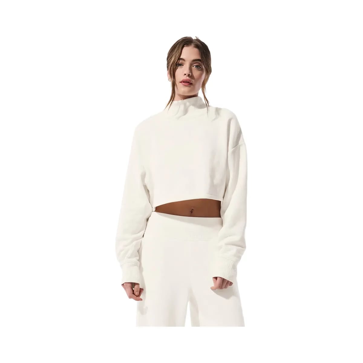 Alo Women's Cropped Serenity Coverup - Ivory