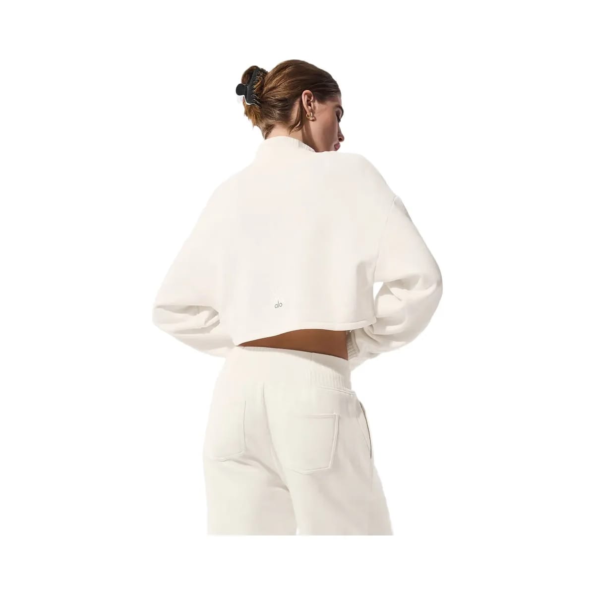 Alo Women's Cropped Serenity Coverup - Ivory