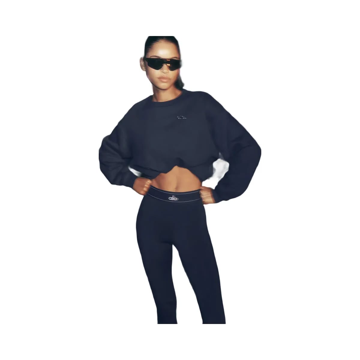 Alo Women's Accolade Crew Neck Pullover - Navy