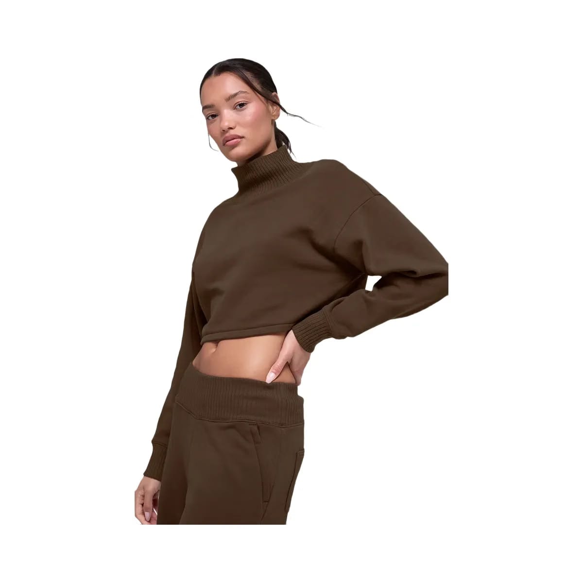 Alo Women's Cropped Serenity Coverup - Espresso