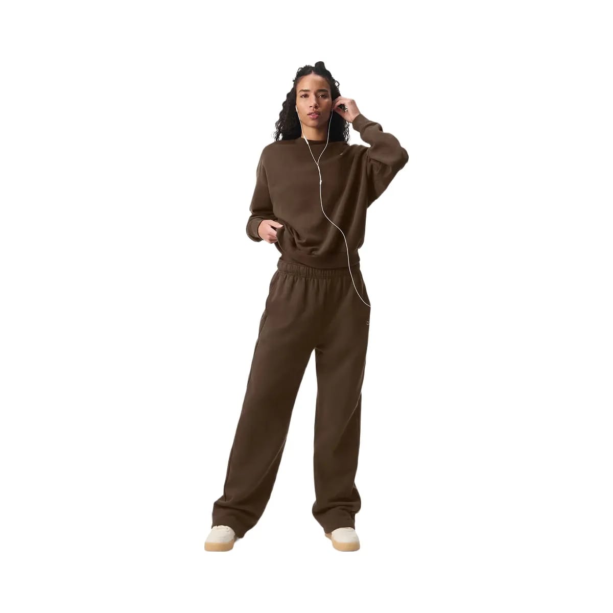 Alo Women's Accolade Crew Neck Pullover - Espresso