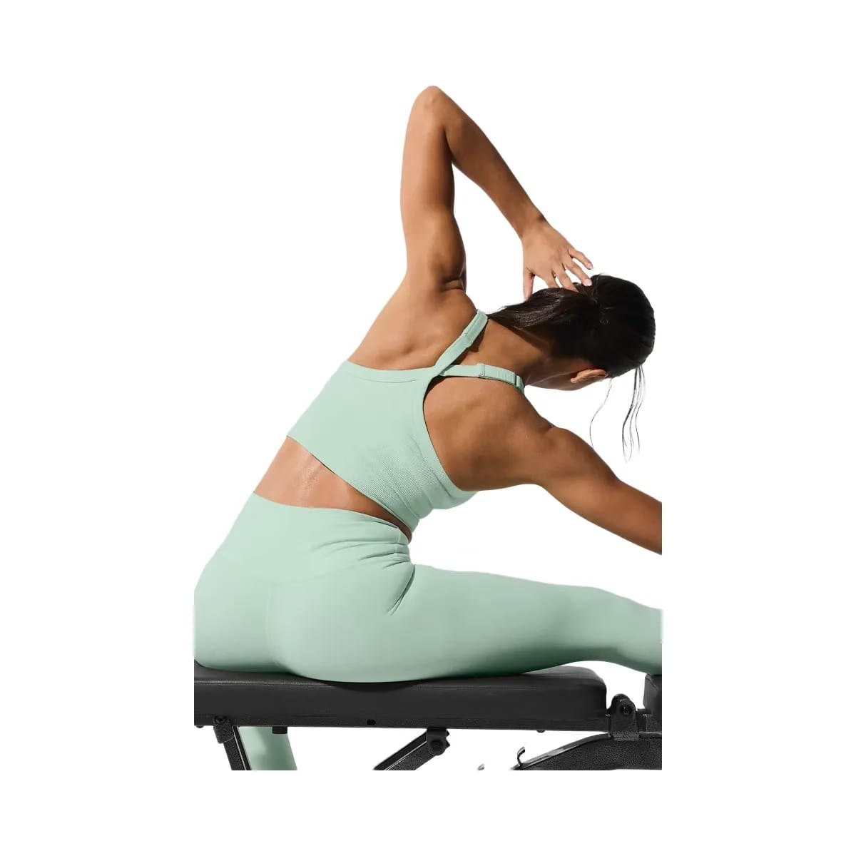 Alo Women's 7/8 High-Waist Airbrush Legging - Spearmint