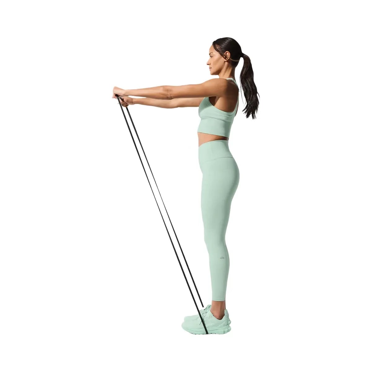 Alo Women's 7/8 High-Waist Airbrush Legging - Spearmint