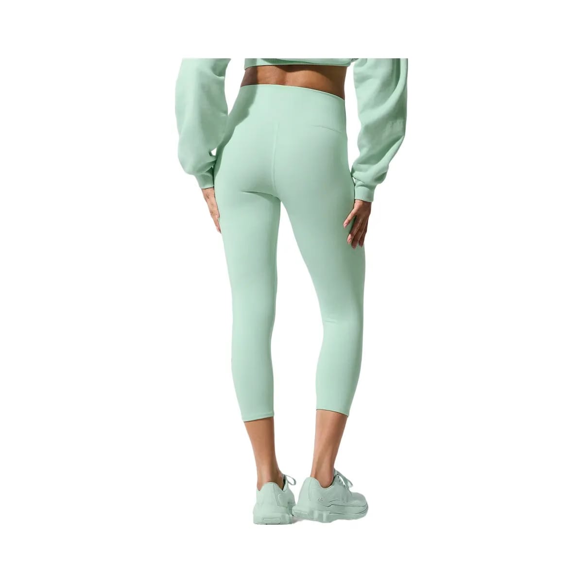 Alo Women's High-Waist Airbrush Capri - Spearmint