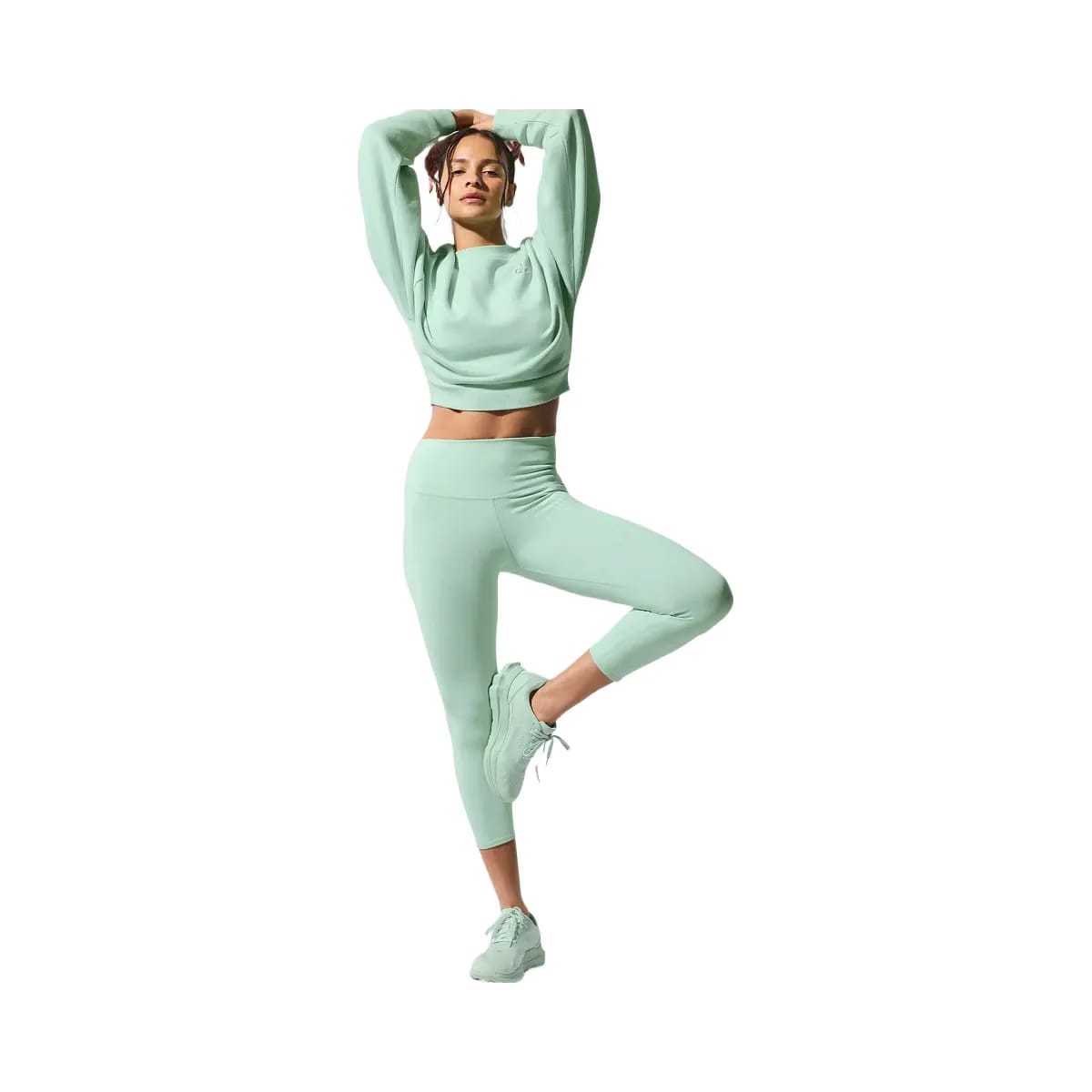 Alo Women's High-Waist Airbrush Capri - Spearmint