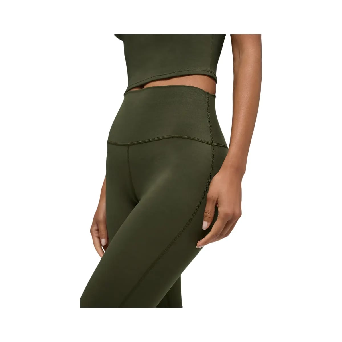 ALO Women's Softsculpt High-Waist Bootcut Legging - Green Olive