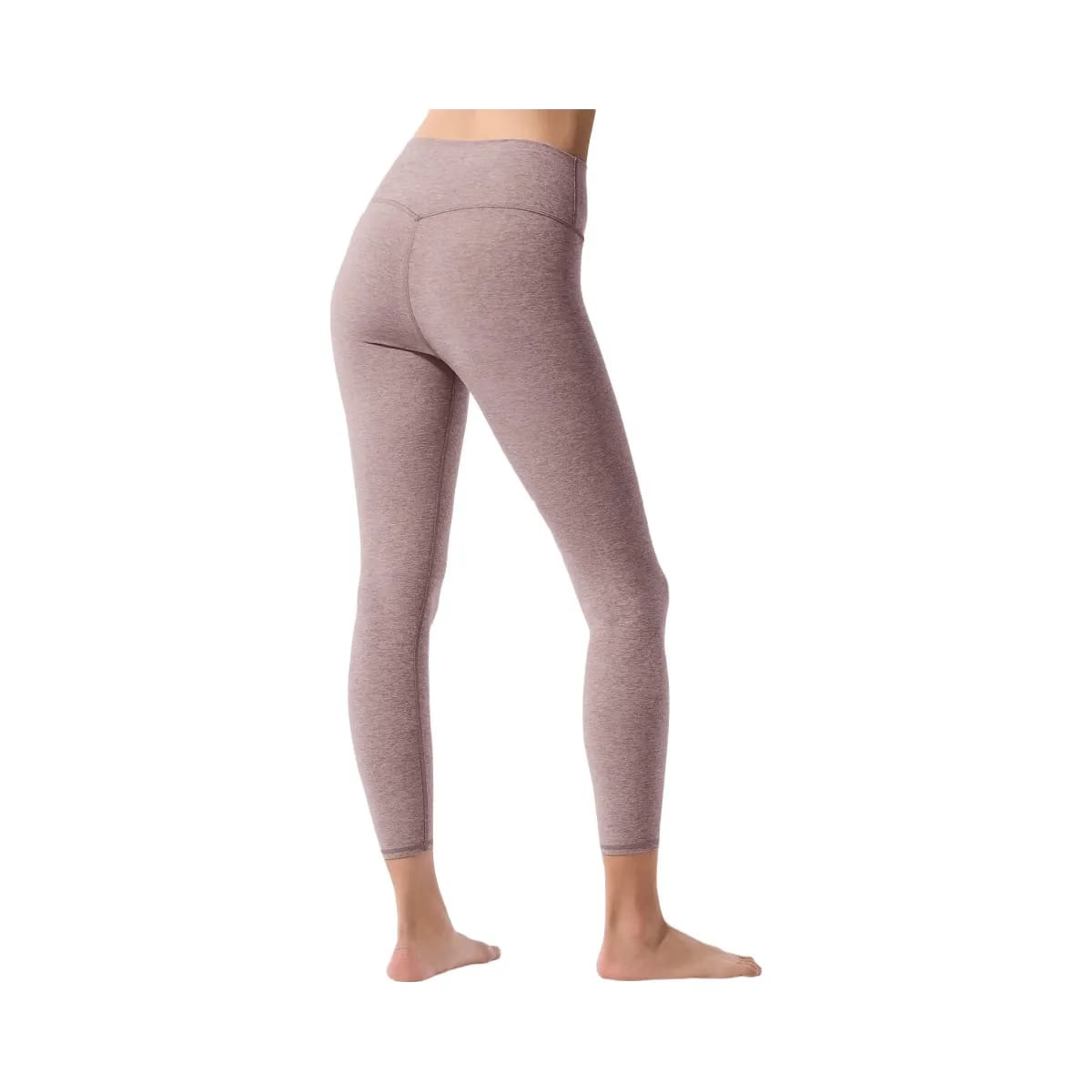 Alo Women's Alosoft High-Waist 7/8 Highlight Legging - Dark Pink Quartz Heather
