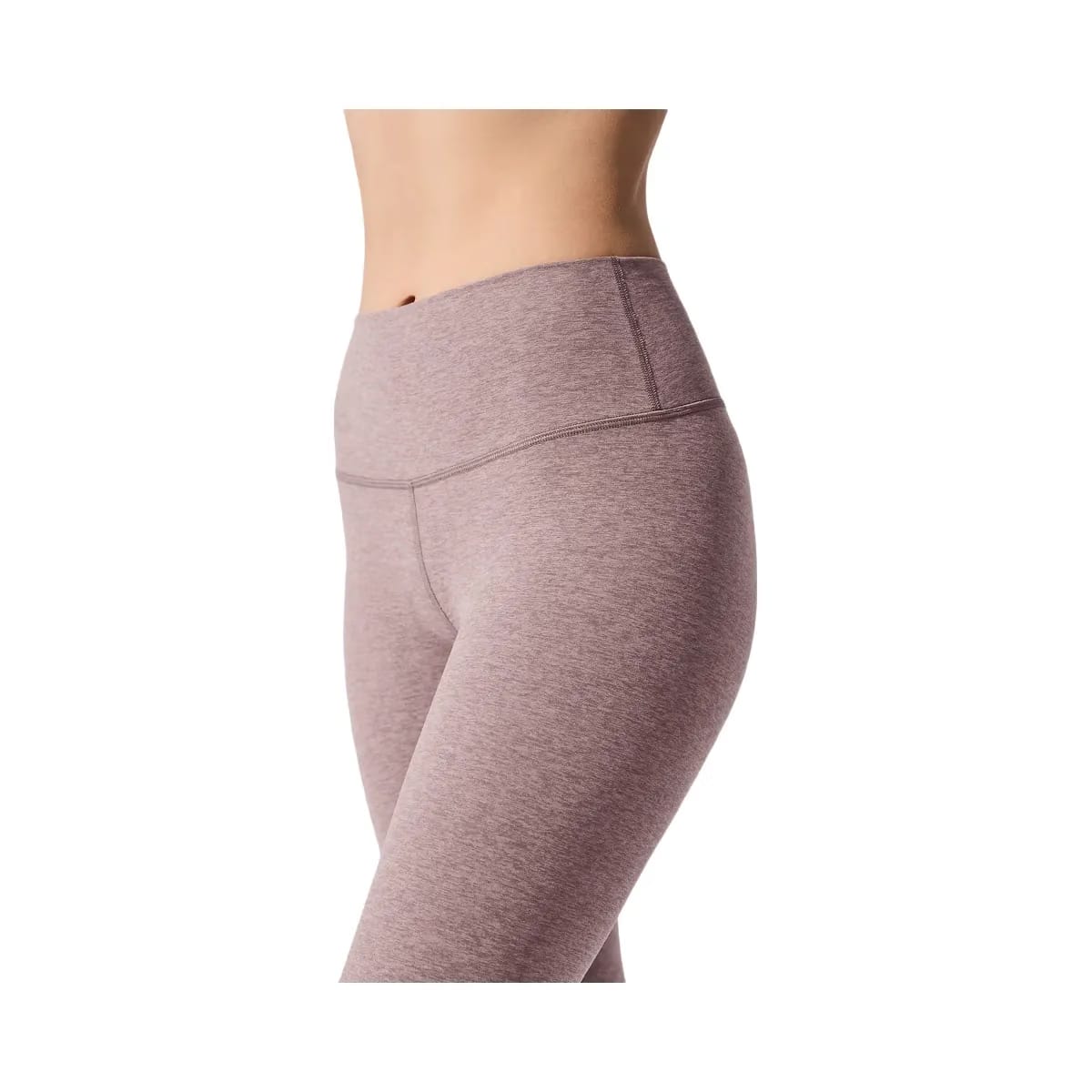 Alo Women's Alosoft High-Waist 7/8 Highlight Legging - Dark Pink Quartz Heather