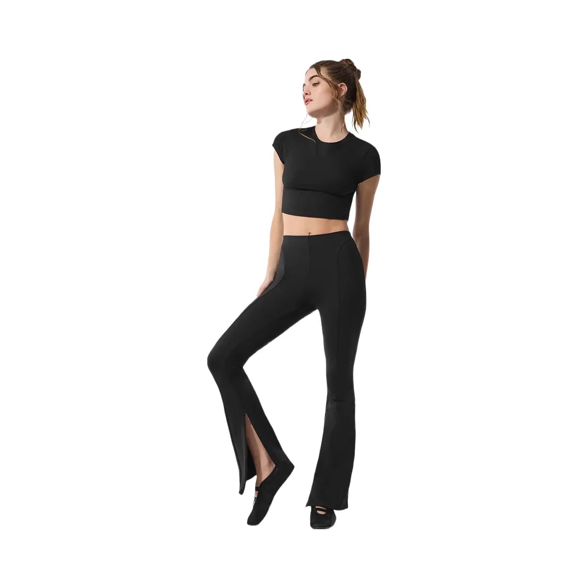Alo Women's High-Waist Zip It Flare Legging - Black