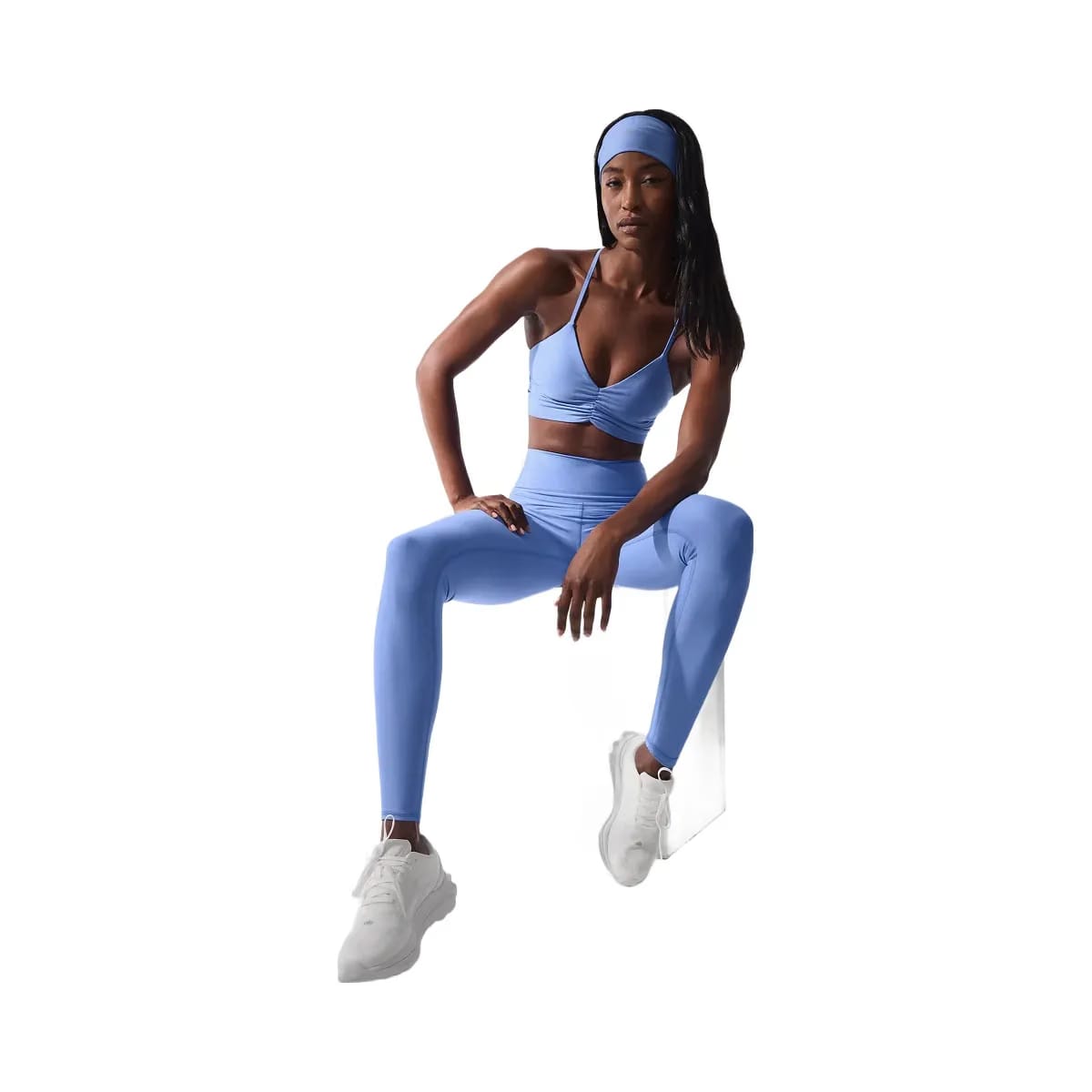 Alo Women's 7/8 High-Waist Airlift Legging - Crystal Clear Blue