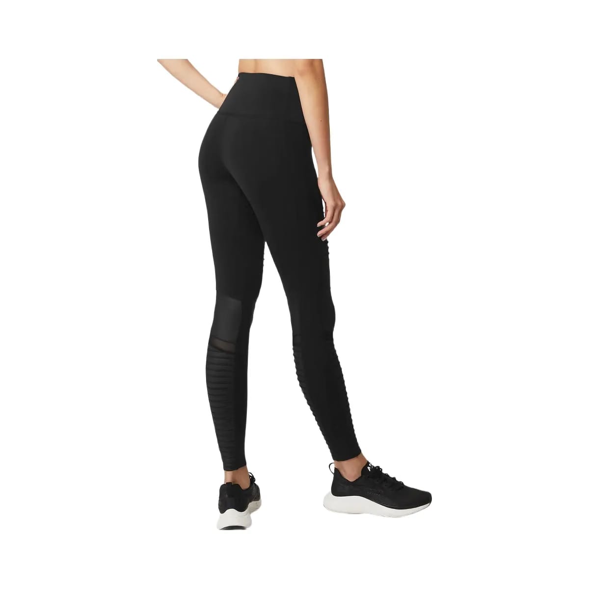 Alo Women's High-Waist Moto Legging - Black/Black Glossy