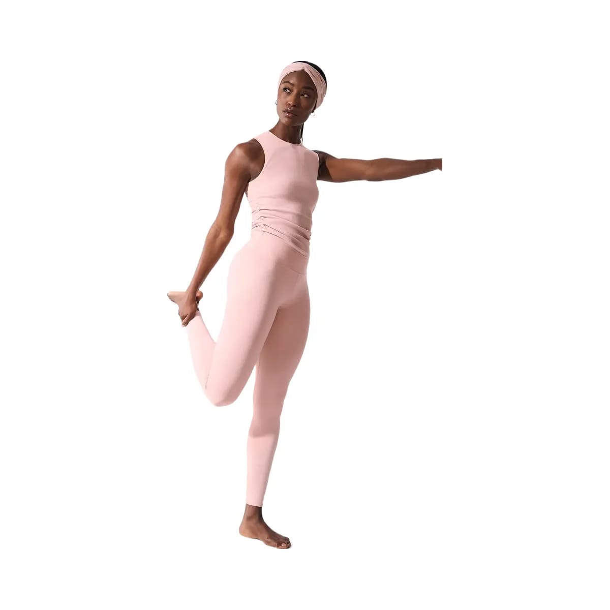 Alo Women's 7/8 High-Waist Airbrush Legging - Pink Quartz