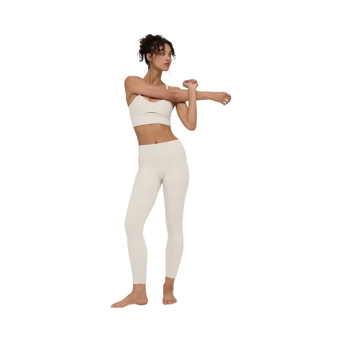 Alo Women's Alosoft High-Waist 7/8 Highlight Legging - Bone