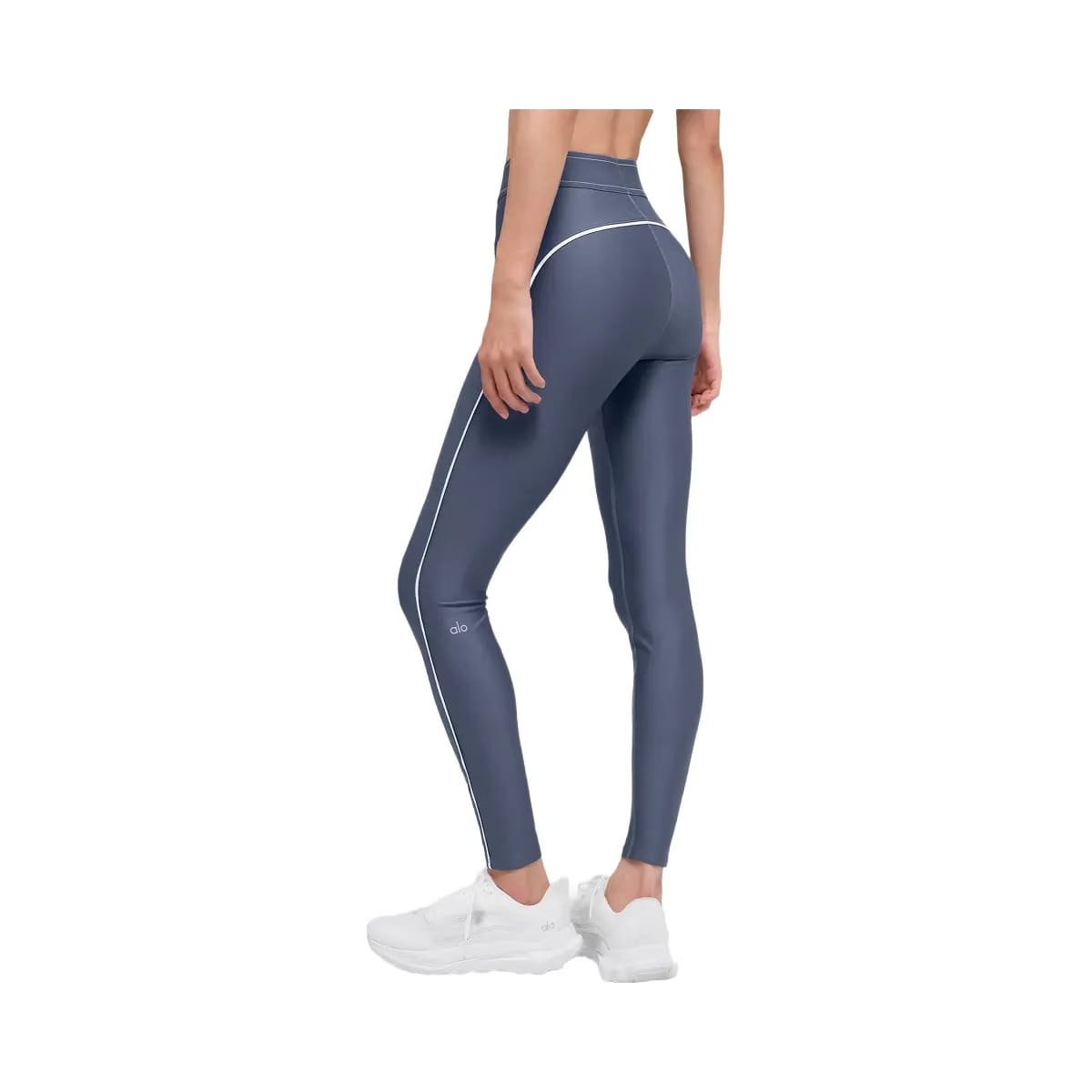 Alo Women's Airlift High-Waist Suit Up Legging - Bluestone/White