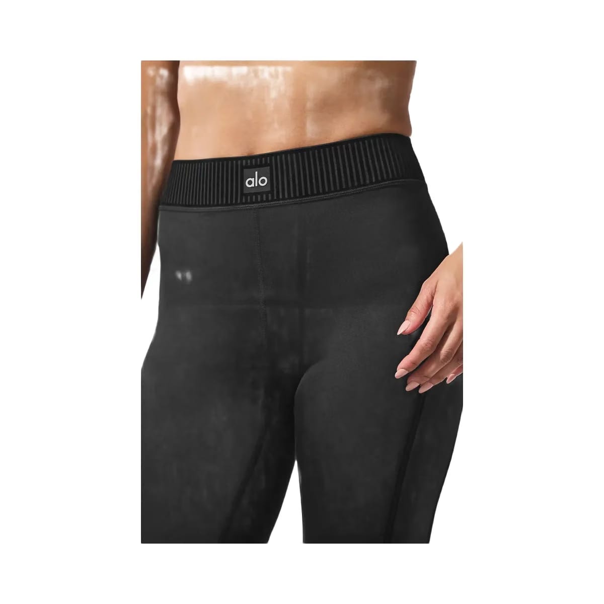 Alo Women's Airlift High-Waist Line Up Capri - Black