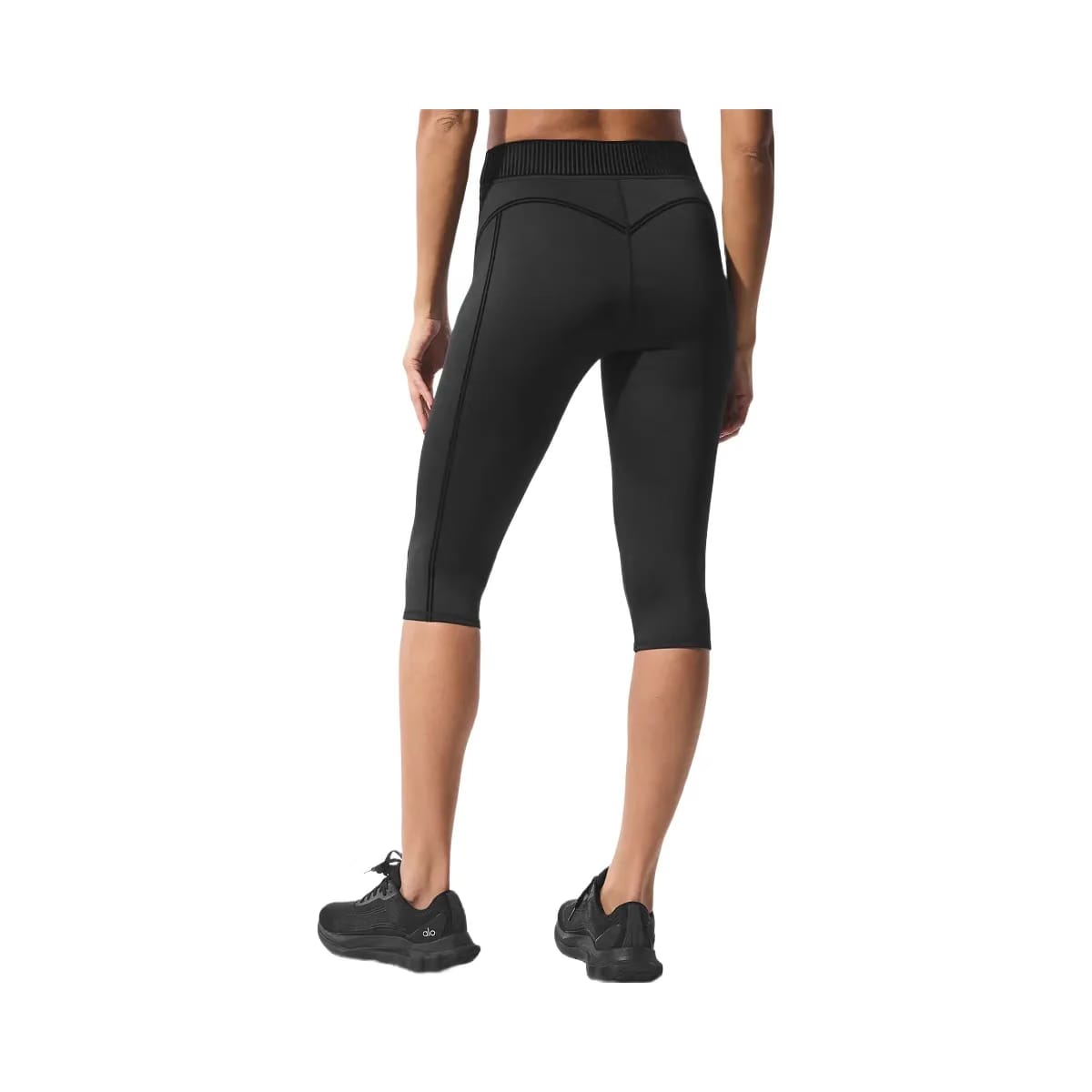 Alo Women's Airlift High-Waist Line Up Capri - Black