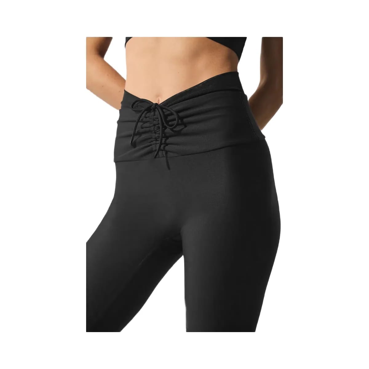 Alo Women's Airlift Mesh High-Waist Divine Capri - Black