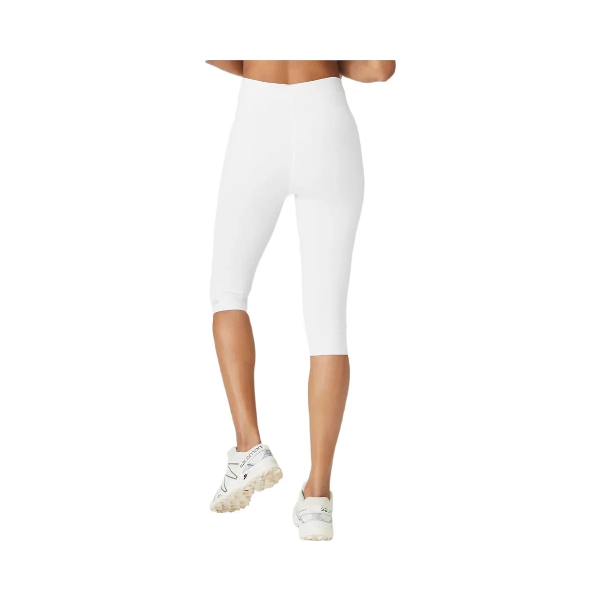 Alo Women's Airbrush V-Cut Define Capri - White