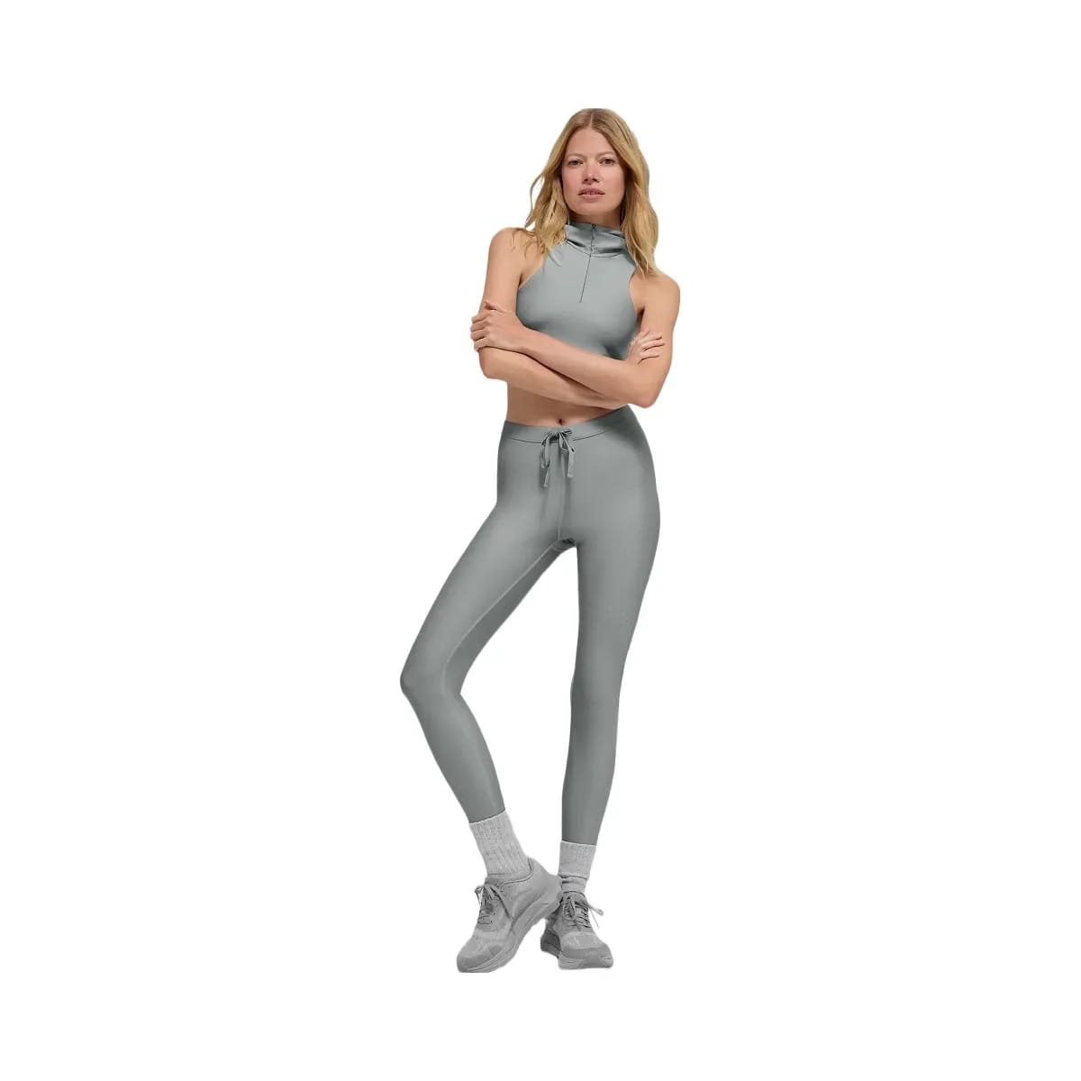 Alo Women's Airlift High-Waist Light Speed Legging - Lunar Grey
