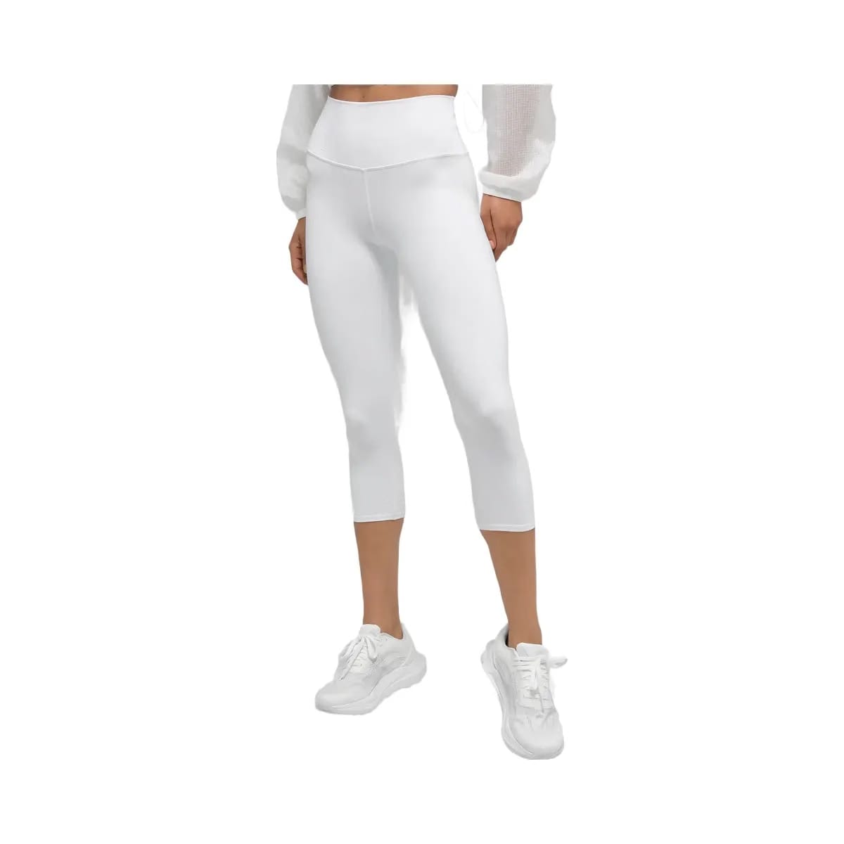 Alo Women's High-Waist Airbrush Capri - White