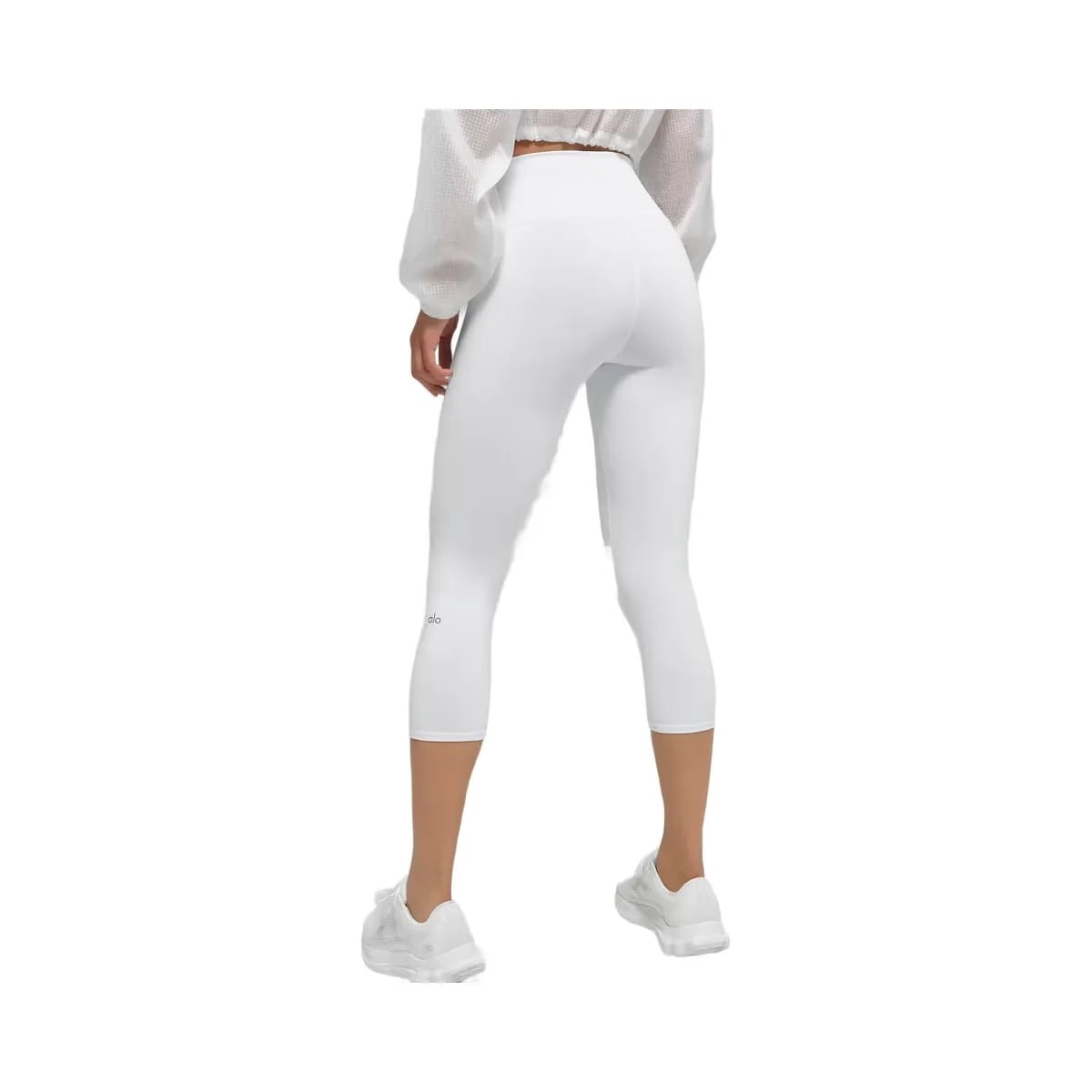 Alo Women's High-Waist Airbrush Capri - White