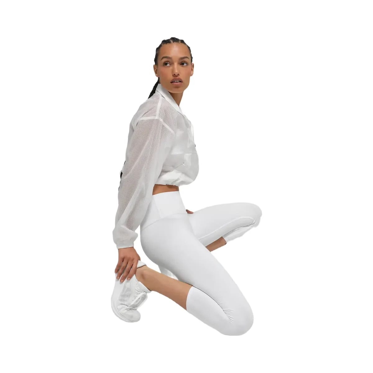 Alo Women's High-Waist Airbrush Capri - White