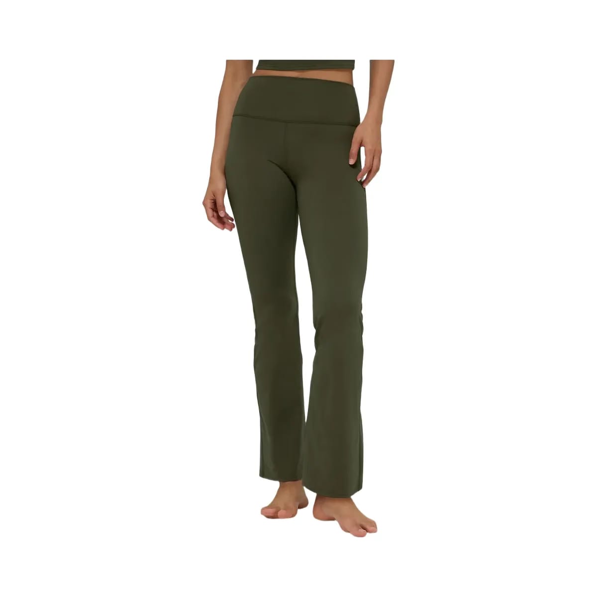 Alo Women's ALO Softsculpt High-Waist 7/8 Bootcut Legging - Green Olive