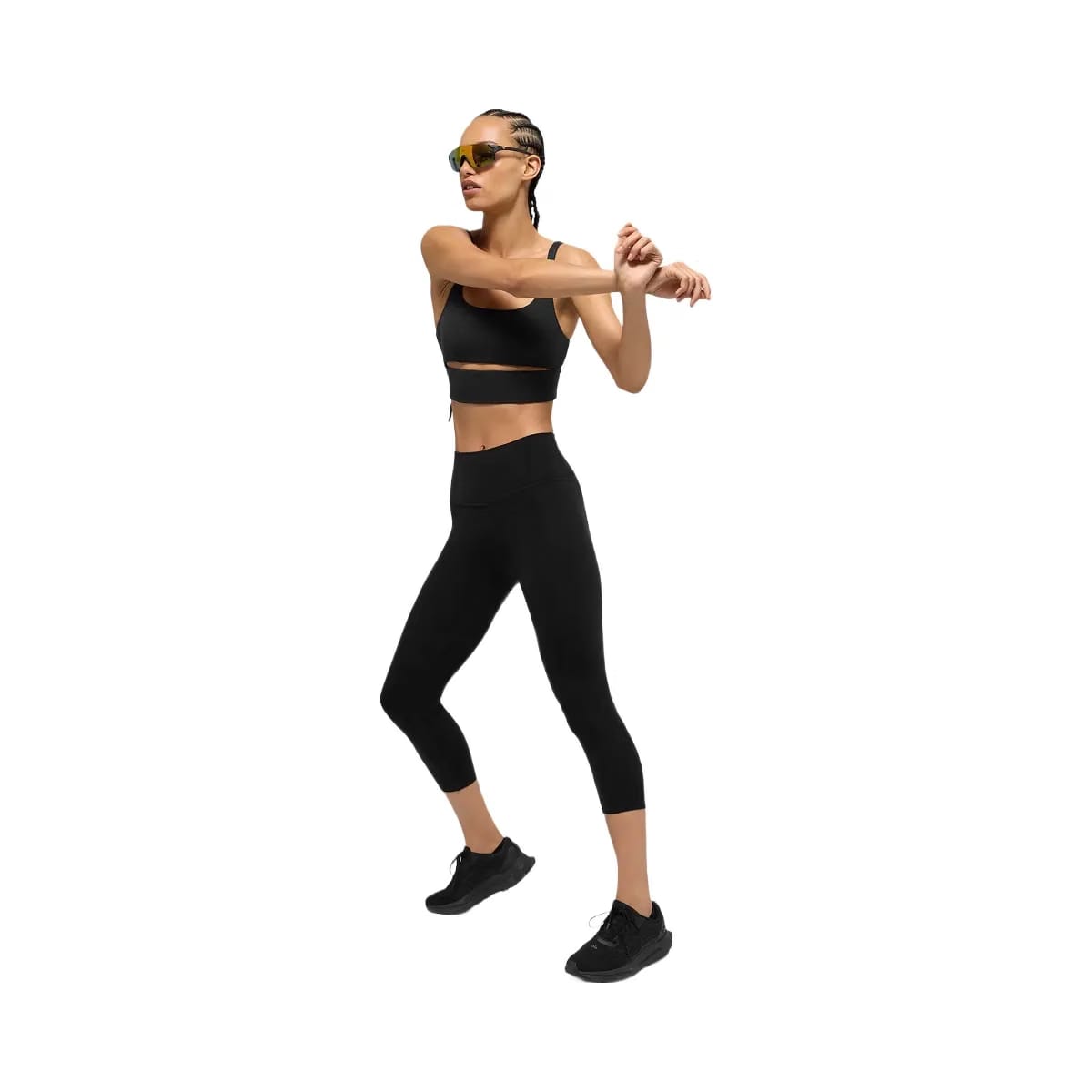 Alo Women's High-Waist Airbrush Capri - Black