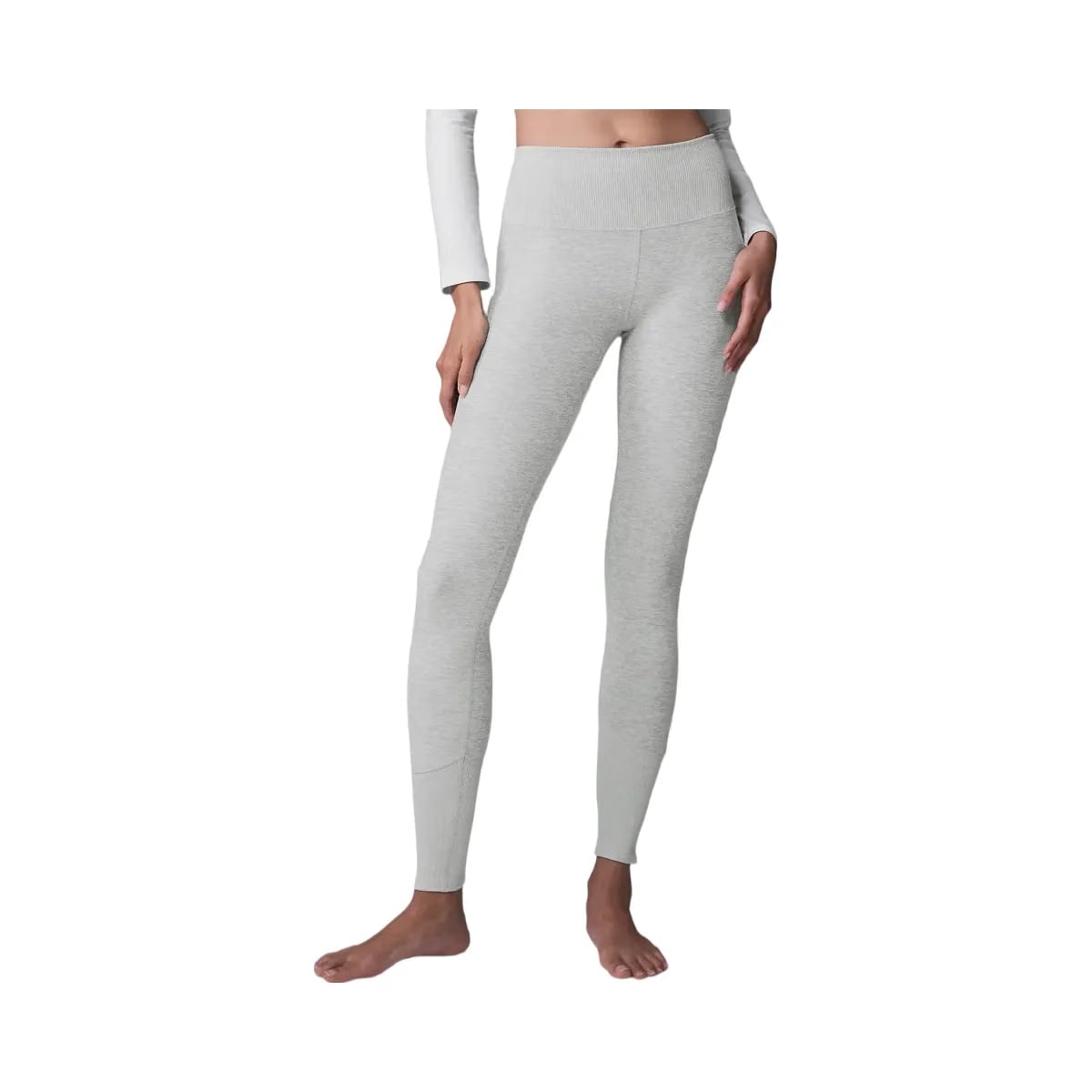 Alo Women's High-Waist Alosoft Lounge Legging - Athletic Heather Grey