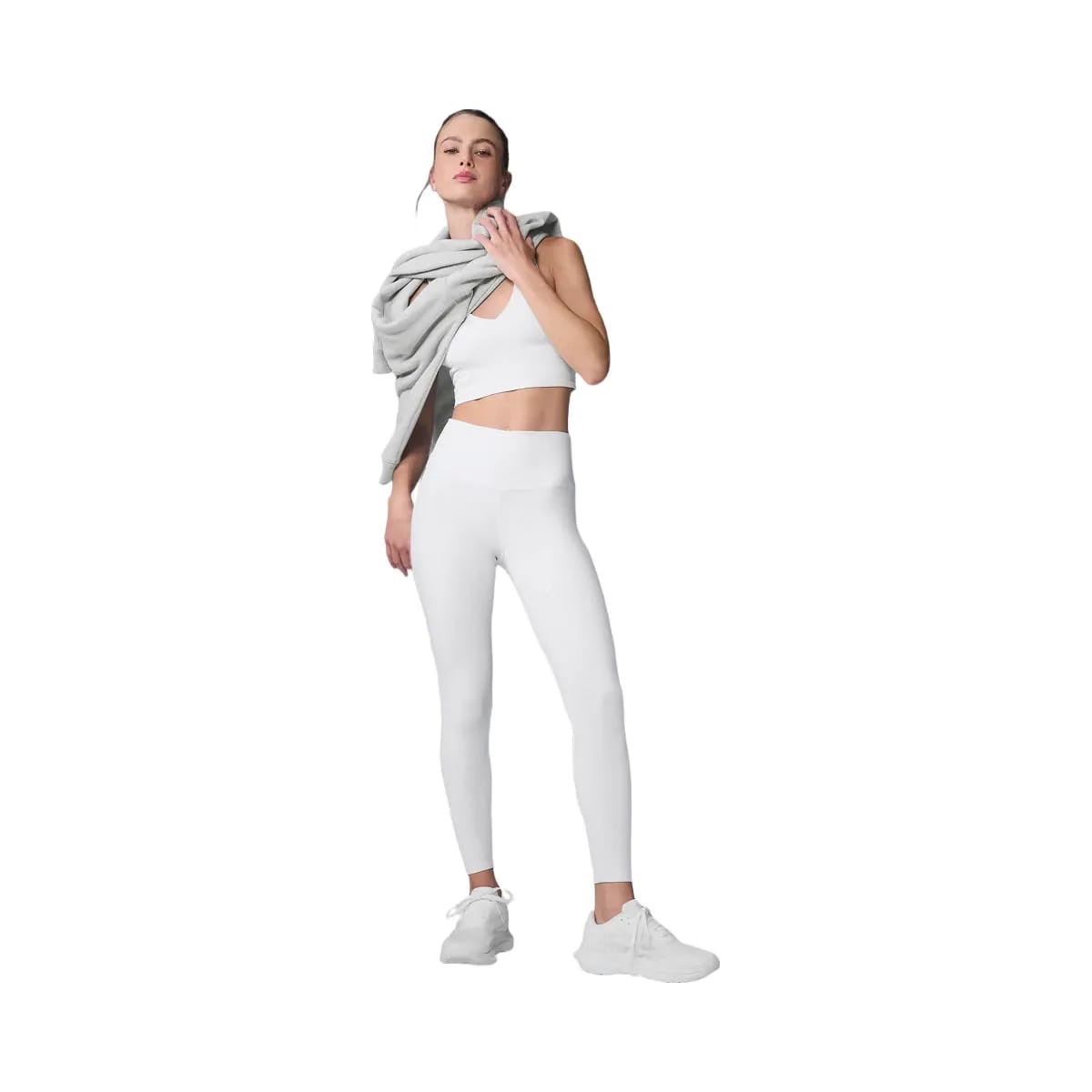 Alo Women's 7/8 High-Waist Airbrush Legging - White