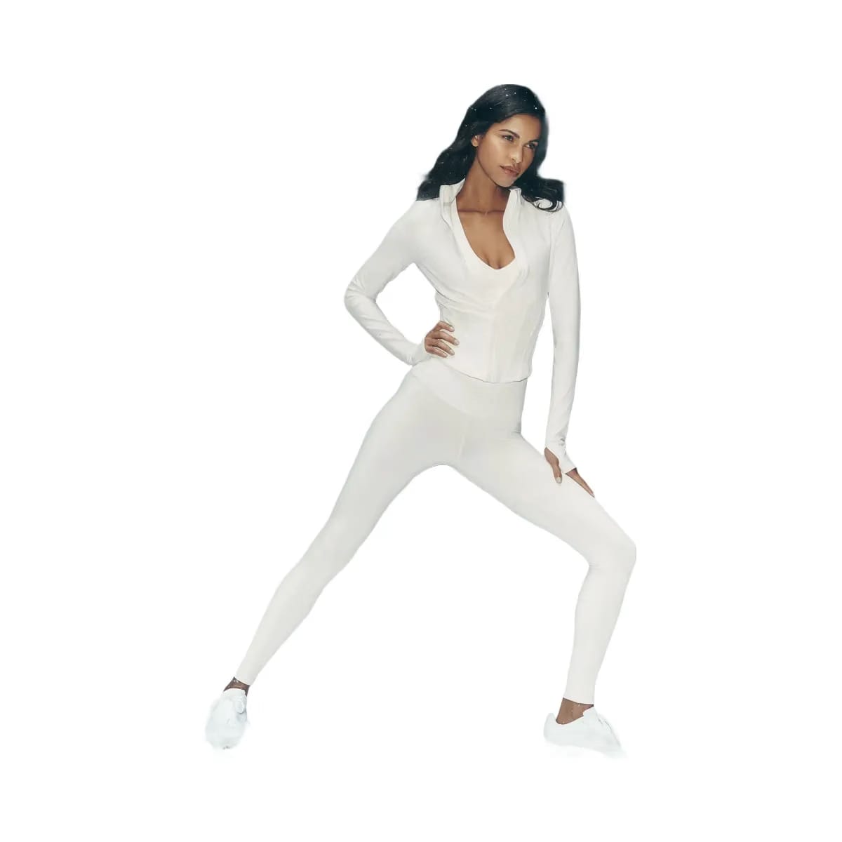 Alo Women's 7/8 High-Waist Airbrush Legging - White