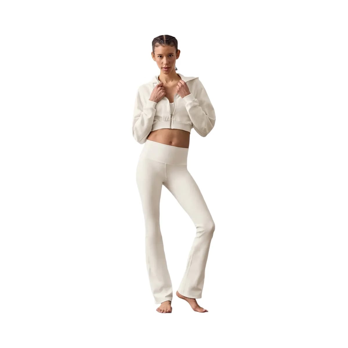 Alo Women's Airbrush High-Waist Bootcut Legging - Ivory