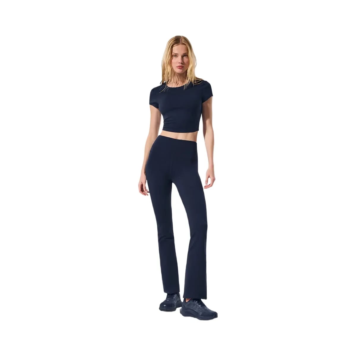 Alo Women's Airbrush High-Waist 7/8 Bootcut Legging - Navy