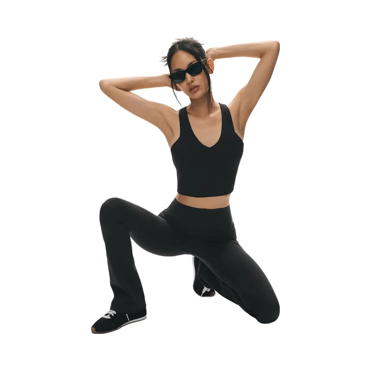 Alo Women's Airbrush High-Waist Bootcut Legging - Black