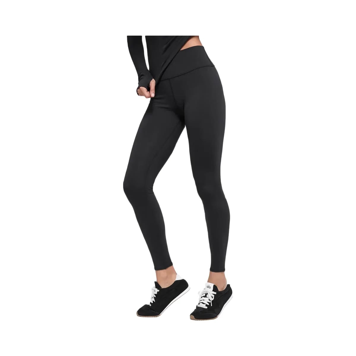 Alo Women's Airbrush Winter Warm High-Waist Nocturne Legging - Black
