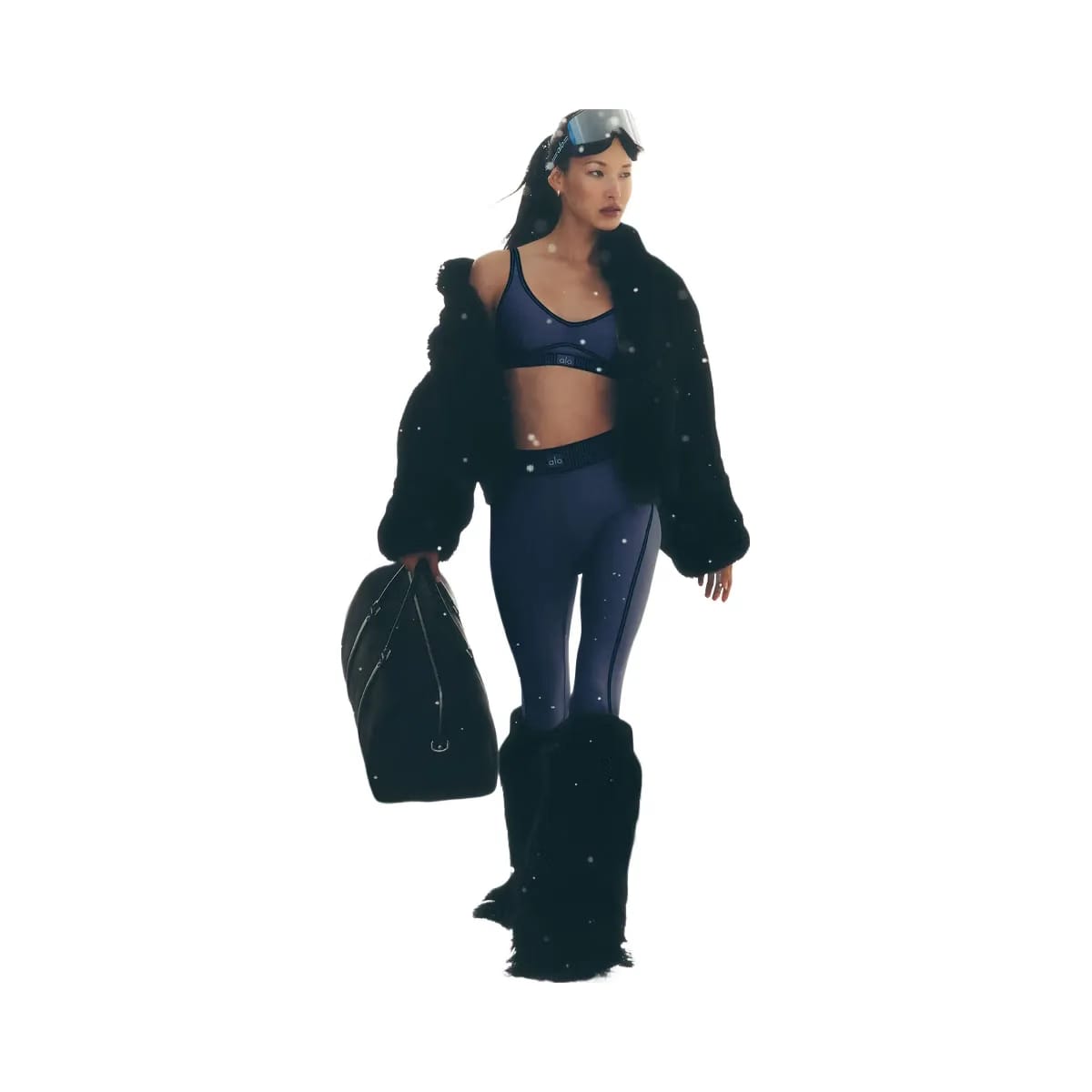 Alo Women's Airlift High-Waist 7/8 Line Up Legging - Navy