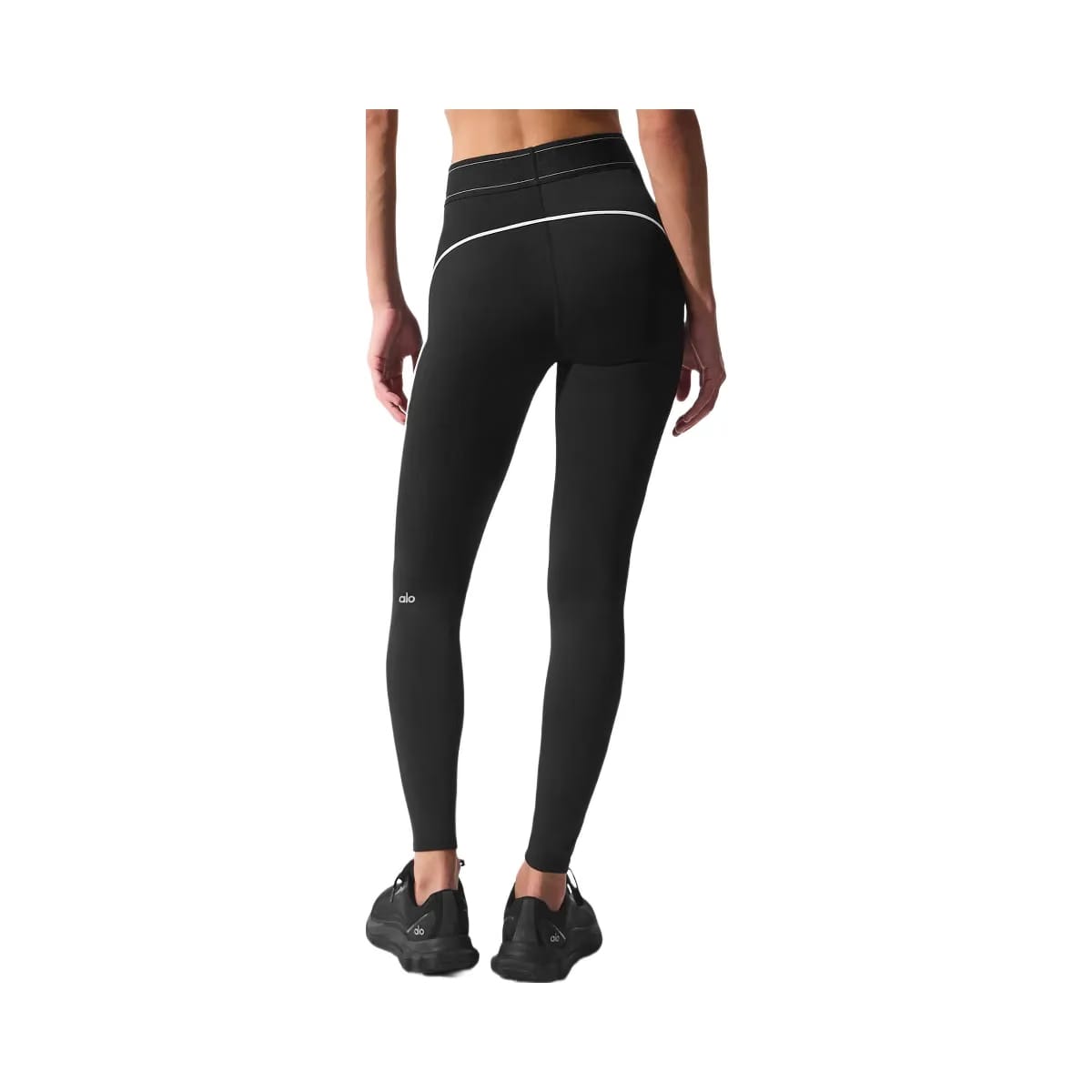 Alo Women's Airlift High-Waist Suit Up Legging - Black/White