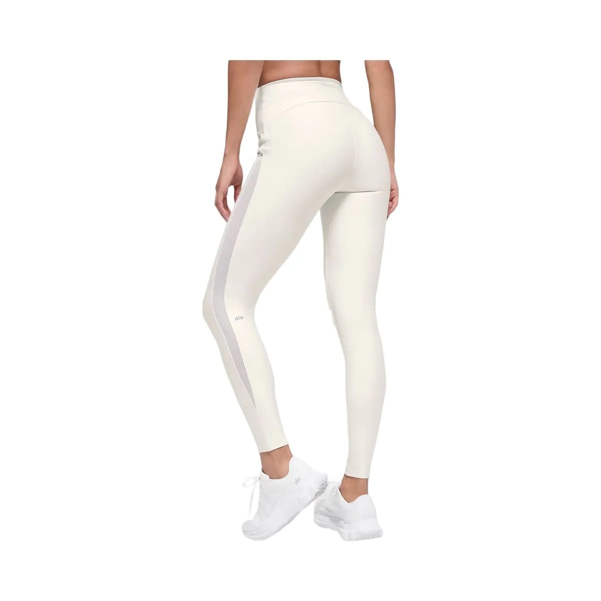 Alo Women's Airlift High-Waist Mesh Infatuation Legging - Ivory