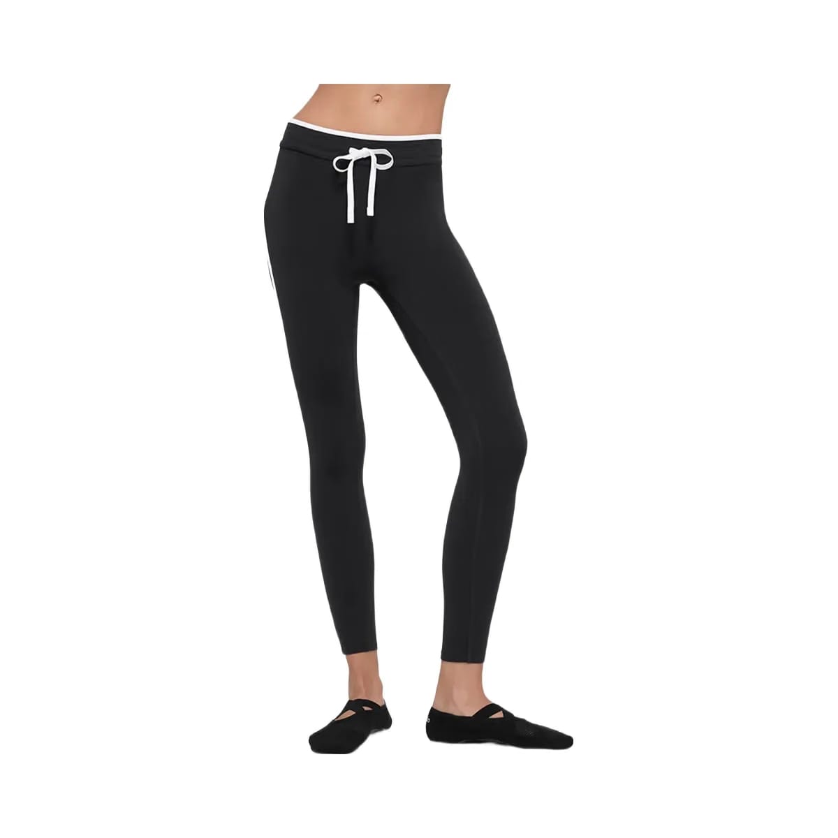 Alo Women's Airbrush High-Waist Race Pace 7/8 Legging - Black/White