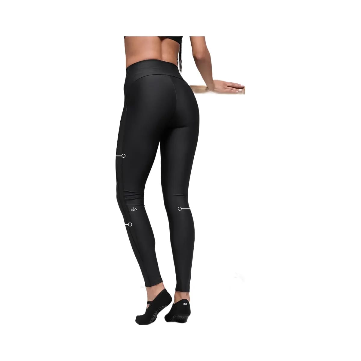 Alo Women's Airlift High-Waist Mesh Infatuation Legging - Black